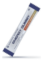 Gomas energ&eacute;ticas sem cafe&iacute;na sabor morango e kiwi, 30 g