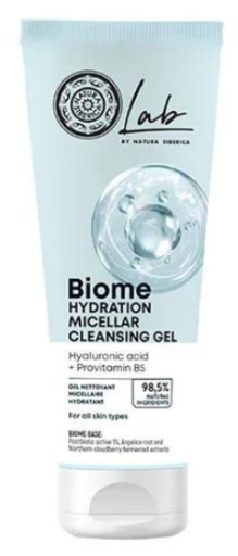 Natura Siberica Lab Bioma Hidrata&ccedil;&atilde;o Gel de Limpeza Micelar 140 ml