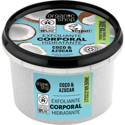 Esfoliante Corporal Hidratante de Coco 250 ml