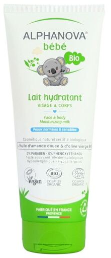 Alphanova Leite corporal hidratante org&acirc;nico para beb&ecirc;s 200 ml