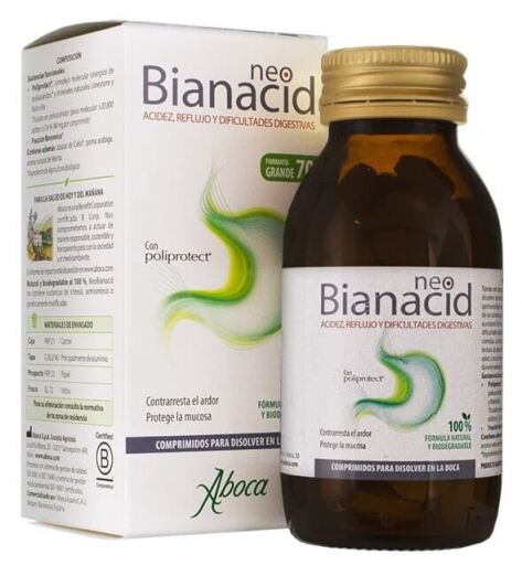 Aboca Neobianacid Azia e Refluxo 70 Comprimidos