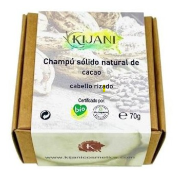 Kijani Shampoo S&oacute;lido de Cacau para Cabelos Cacheados 70 gr