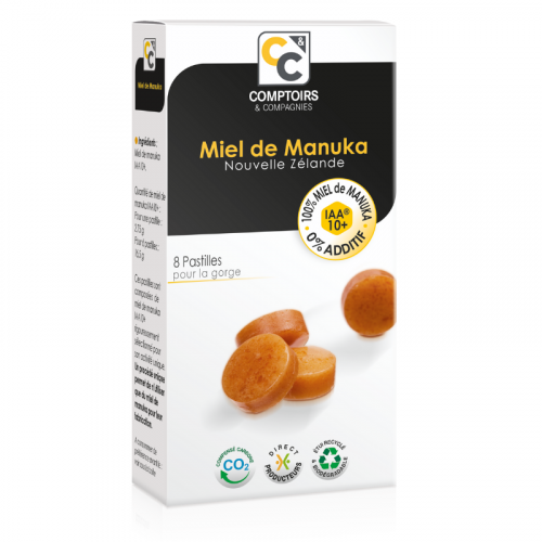 Comprimidos de mel 100% Manuka Iaa10+ 8 comprimidos