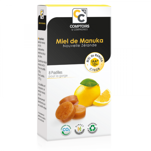 Comptoirs & Compagnies 100% Manuka Honey Iaa10+ 8% Suco de Lim&atilde;o Comprimidos 8 Comprimidos