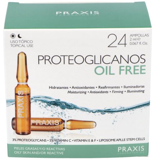 Laboratorios Praxis Proteoglicanos sem &oacute;leo 24 ampolas