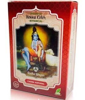 Henna Color Corante Bot&acirc;nico em P&oacute; Natural Mogno 100 gr