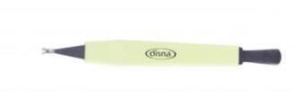 Disna Cortador de cut&iacute;cula plano de a&ccedil;o inoxid&aacute;vel 11,8 cm