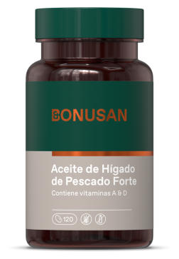 &Oacute;leo de F&iacute;gado de Peixe Forte 120 C&aacute;psulas Softgel
