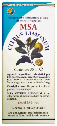 Herboplanet Msa Citrus Limonum Bot&otilde;es e Casca de Ramos 50 ml
