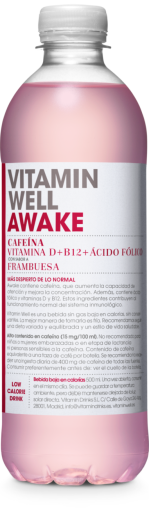Vitamin Well Bebida vitam&iacute;nica Awake sabor framboesa 500 ml