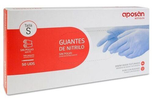 Kit de Primeiros Socorros Luvas de Nitrilo Sem P&oacute; Tamanho S 50 Unidades
