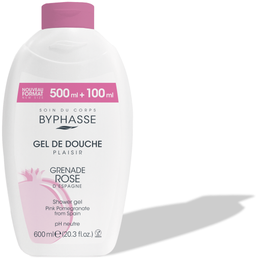 Byphasse Plaisir Gel de banho rom&atilde; rosa 600 ml