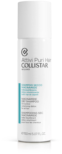 Collistar Niacinamida Champ&ocirc; Seco Regulador de Sebo para Todos os Tipos de Cabelo 150 ml