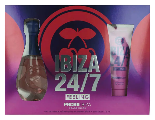 Pacha Ibiza Feeling Eau de Toilette Spray 80 ml + Lo&ccedil;&atilde;o Corporal 75 ml