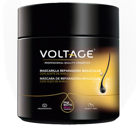 Voltage Cosmetics M&aacute;scara Prebi&oacute;tica de Repara&ccedil;&atilde;o Molecular com Tecnologia Capilar 500 ml