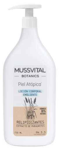 Mussvital Botanics Lo&ccedil;&atilde;o Corporal Pele At&oacute;pica 750 ml