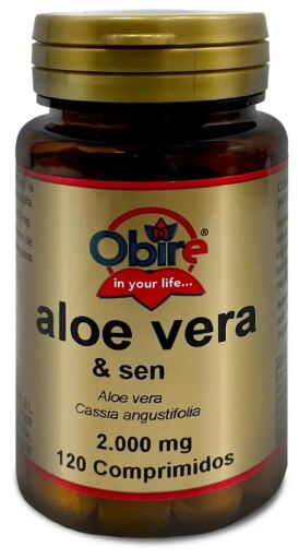 Obire Aloe Vera 2000 mg com Sene 120 Comprimidos