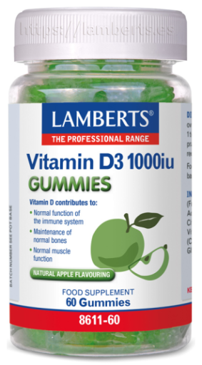 Vitamina D3 1000 UI 60 Gomas