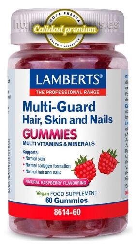 Multiprotetor Cabelo Pele Unhas 60 Gomas Morango