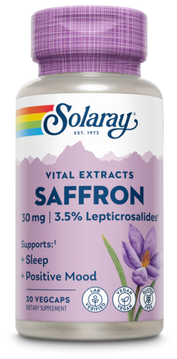 Solaray A&ccedil;afr&atilde;o 30 C&aacute;psulas Vegetais