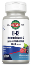B12 Metilcobalamina e Adenosilcobalamina 2000 mcg 60 Microcomprimidos