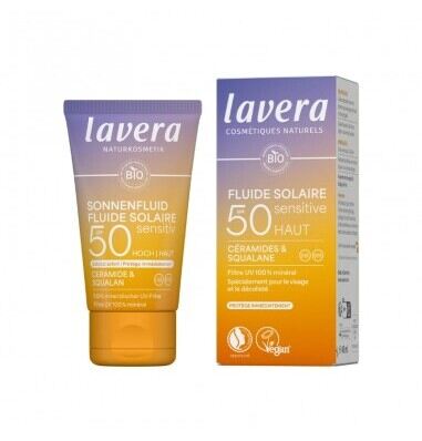 Lavera Sensitiv Fluido Solar Facial FPS 50 40 ml