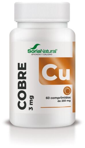 Soria Natural Comprimidos de Cobre de Libera&ccedil;&atilde;o Sustentada 60