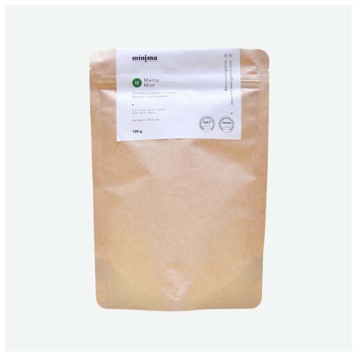 M&iacute;nima Organics Pasta de dente em p&oacute; de menta