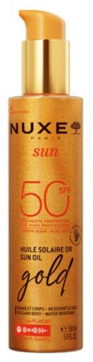 &Oacute;leo Solar Sun Gold Rosto e Corpo FPS 50 150 ml