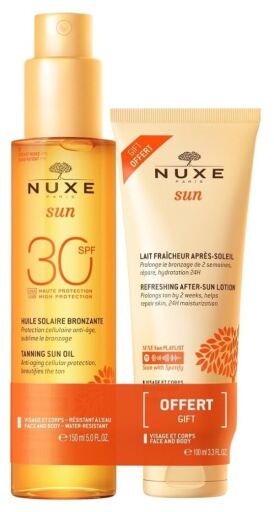 Nuxe &Oacute;leo Bronzeador FPS 30 150 ml + Leite P&oacute;s-Sol 100 ml
