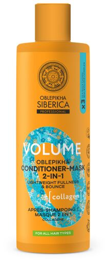 Natura Siberica M&aacute;scara Condicionadora Oblepikha 2 em 1 400 ml