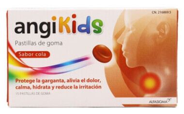 Alfasigma Pastilhas de goma Angikids 15