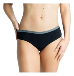 Cocoro Calcinha menstrual preta/cinza fluxo intenso 6 XXL 1 unidade