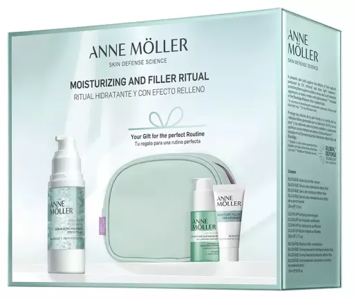 Anne M&ouml;ller Estojo Hidratante e Preenchedor Blockage Ritual 4 Pe&ccedil;as