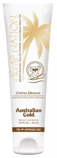 Australian Gold Hemp Nation Cocoa Moisturizer Prolongador de Bronzeado 83 ml