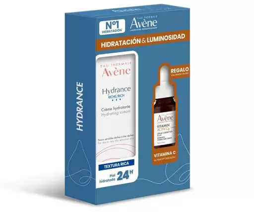 Av&egrave;ne Estojo de 2 pe&ccedil;as para creme hidratante rico e s&eacute;rum Hydrance