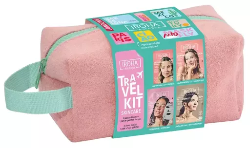 Iroha Estojo para kit de viagem para cuidados com a pele com 5 pe&ccedil;as