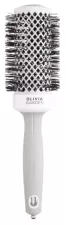 Escova redonda Expert Blowout Shine branca e cinza