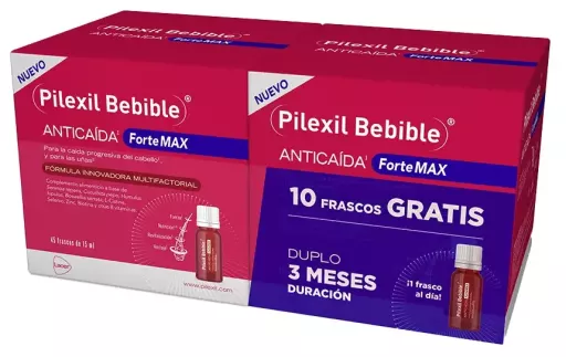 Pilexil Forte Max Beb&iacute;vel Anti-Queda de Cabelo Pacote 2 X 45 C&aacute;psulas