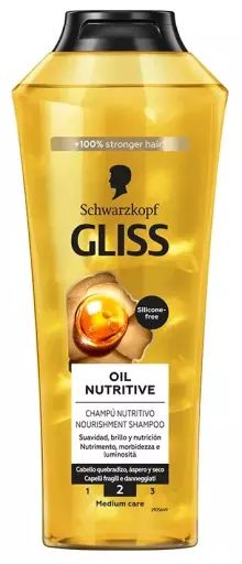 Schwarzkopf Shampoo Nutritivo Gliss Oil 400 ml