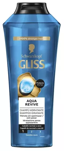 Schwarzkopf Shampoo Hidratante Gliss Aqua Revive 400 ml