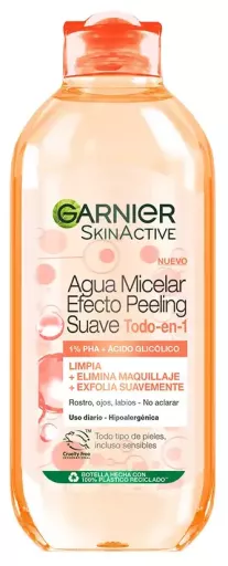 Garnier &Aacute;gua Micelar Skin Active com Efeito Peeling Suave Tudo em 1 400 ml