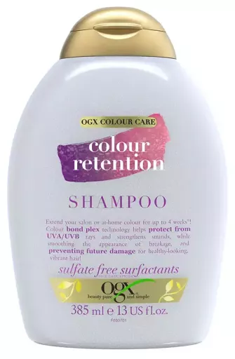 Ogx Shampoo para manter a cor dos cabelos 385 ml