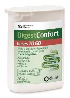 Ns Nutritional System Digestconfort Gases To Go 60 Comprimidos