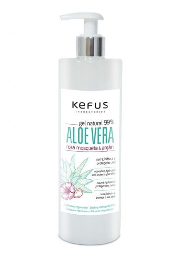 Kefus Gel de Aloe Vera Natural com &Oacute;leo de Rosa Mosqueta e Argan