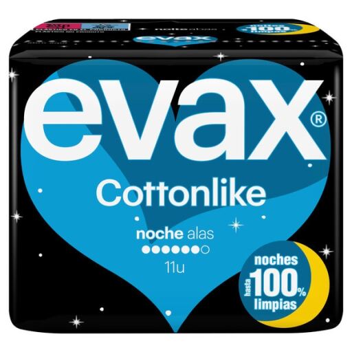 Evax Super Night Wings Hig Cottonlike Compress 11 Unidades