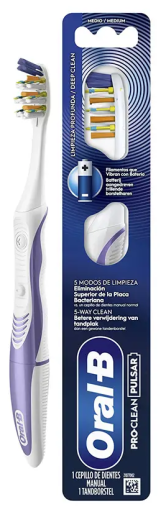 Oral-B Escova de dentes vibrat&oacute;ria Pulsar com 35 pilhas m&eacute;dias