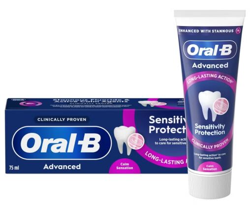 Oral-B Pasta de Prote&ccedil;&atilde;o Avan&ccedil;ada para Pele Sens&iacute;vel 2 x 75 ml