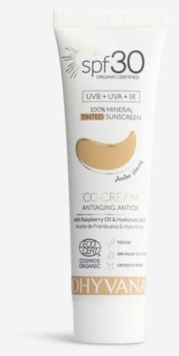Dhyvana Creme Protetor Solar Amber Honey FPS 30 50 ml