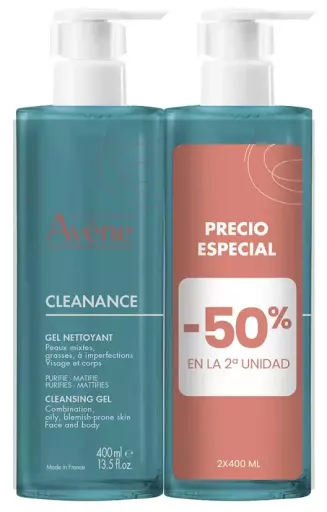 Cleanance Gel de Limpeza - Pacote com 2 unidades de 400 ml